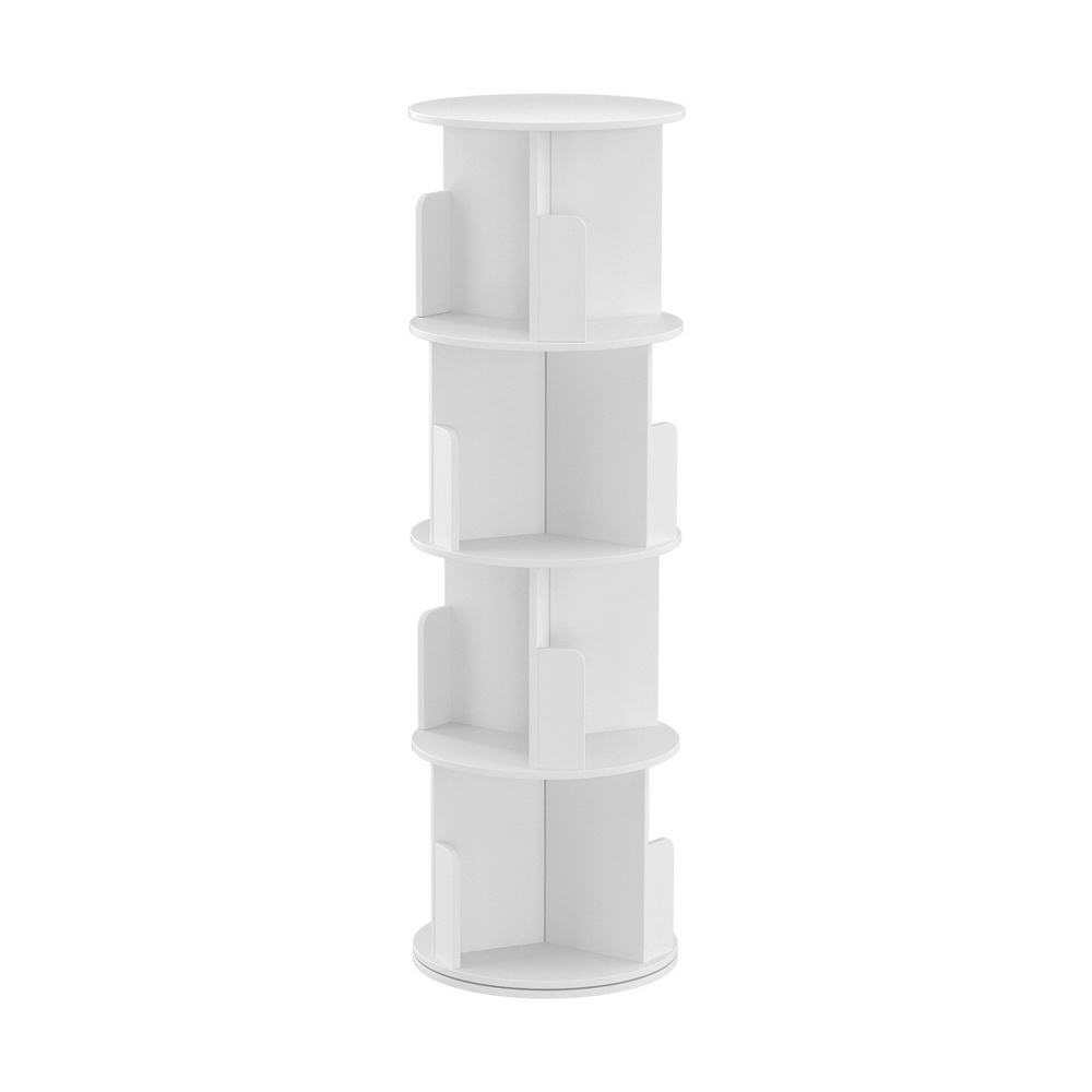 Artiss Edie 4-Tier Bookshelf White view 5
