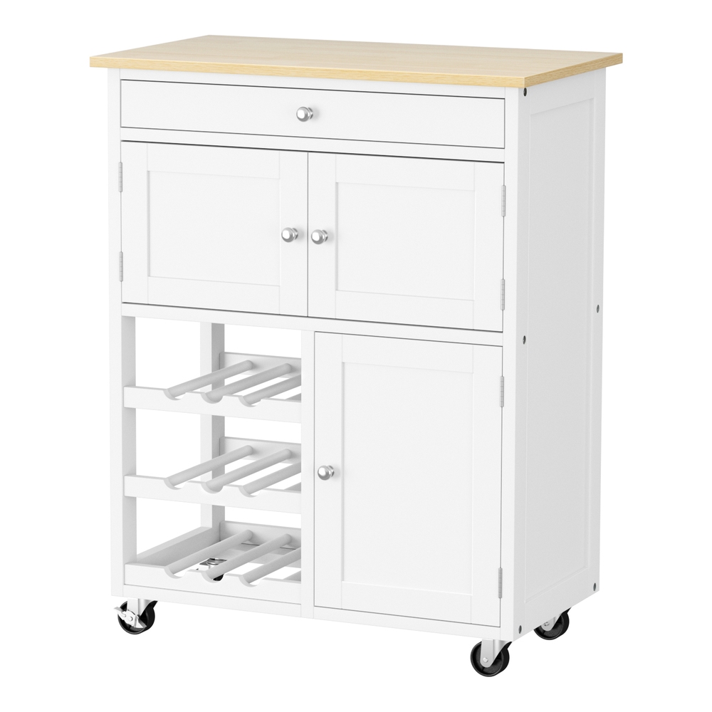 Artiss Kitchen Island Trolley with Storage Drawer