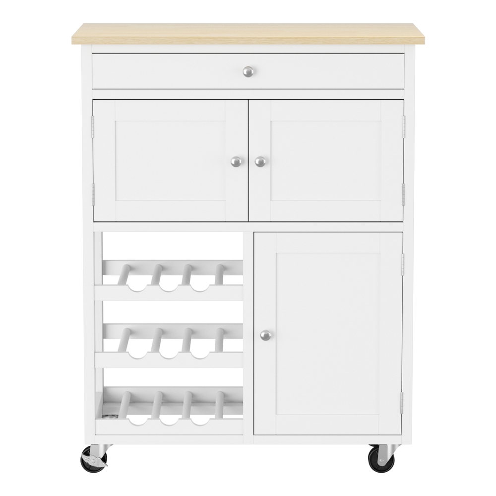 Artiss Kitchen Island Trolley with Storage Drawer view 4
