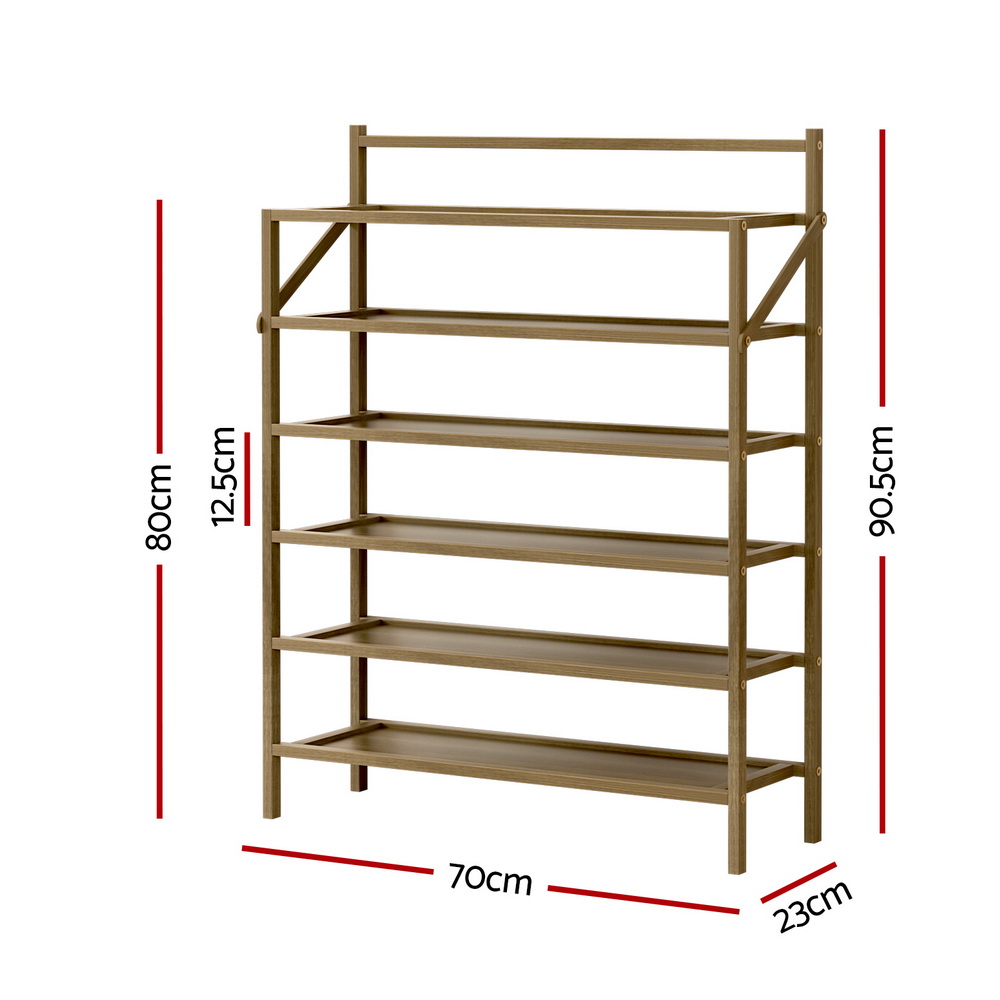 Artiss Foldable Shoe Rack 6-Tier 18 Pairs view 4