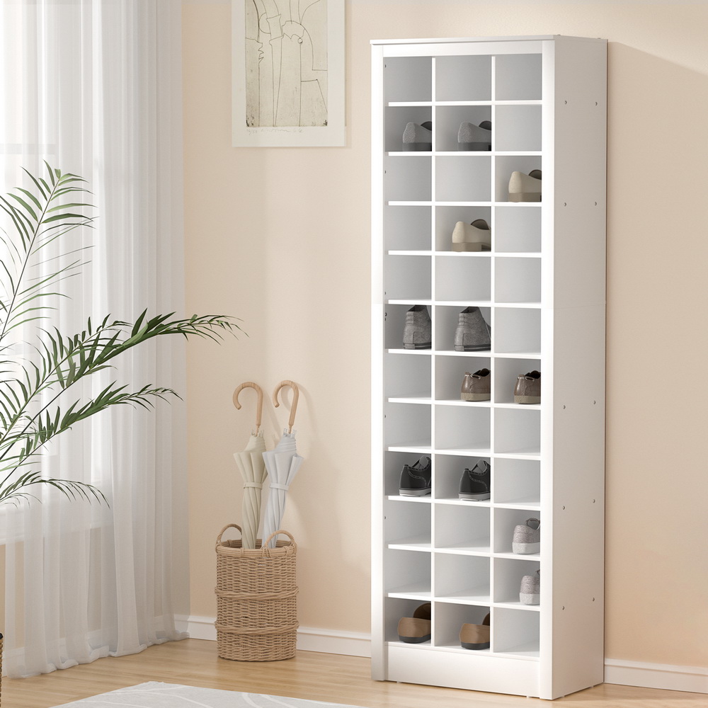 Artiss 12-Tier Shoe Rack 36 Pairs White