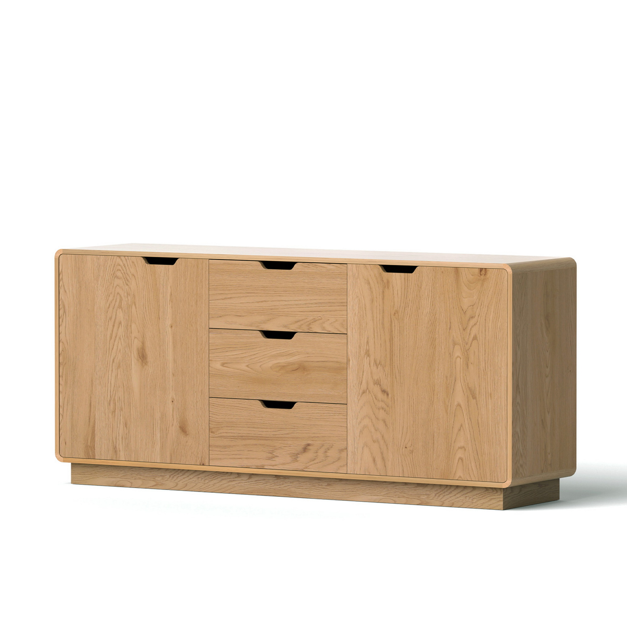 Artiss Scandi Buffet Sideboard, Round Edge Oak