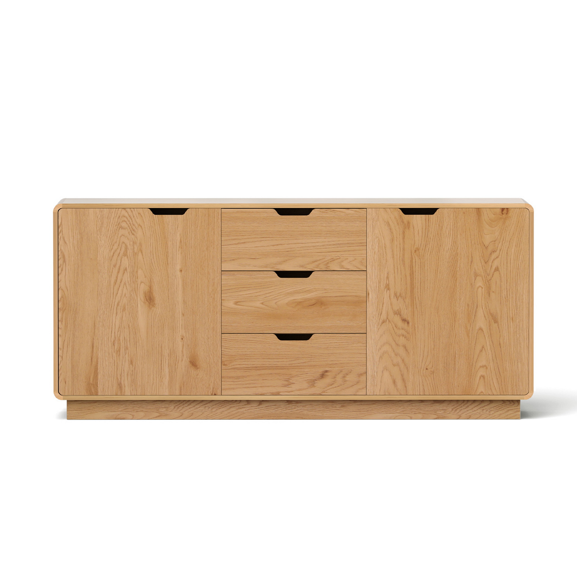 Artiss Scandi Buffet Sideboard, Round Edge Oak view 4
