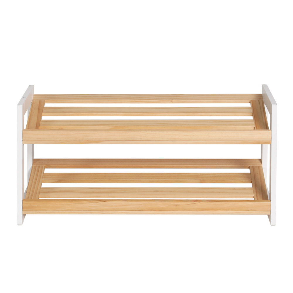 Artiss Kara Shoe Rack 2-Tier 6 Pairs White view 3