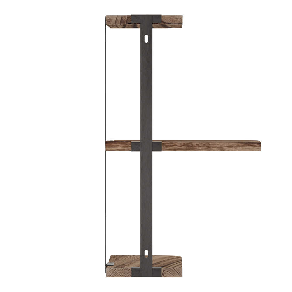 Artiss Floating Wall Shelf 3-Tier Solid Wood view 4