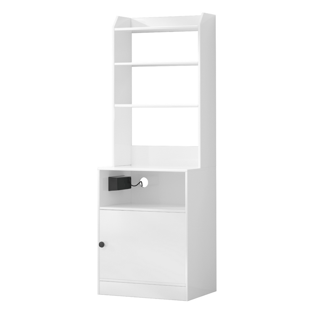 Artiss Bedside Table Nightstand with Charging Station view 3