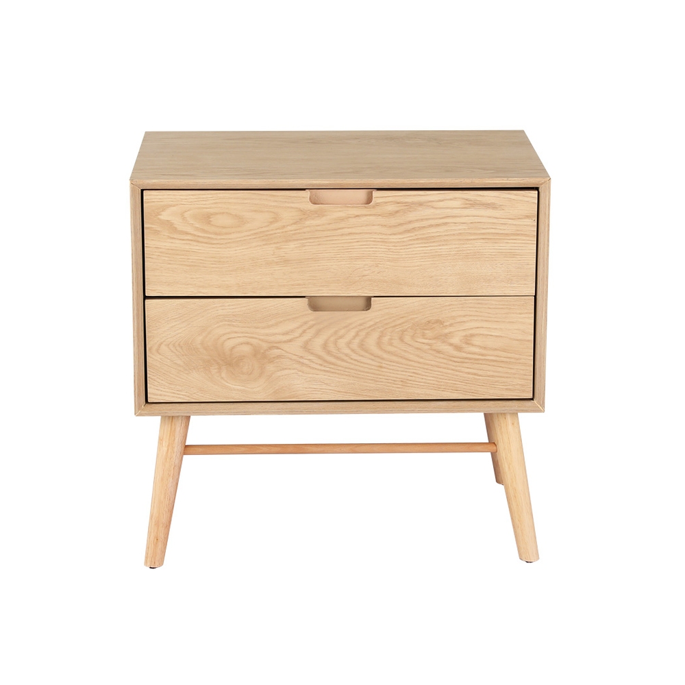 Artiss GINO Bedside Table, Oak Finish, with Storage Drawer view 3