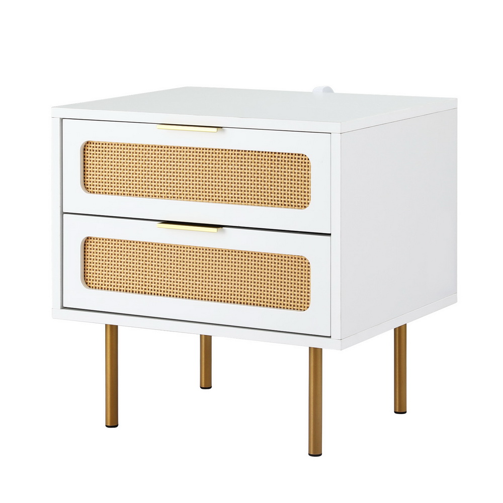 Artiss Bedside Table with 2 Storage Drawers