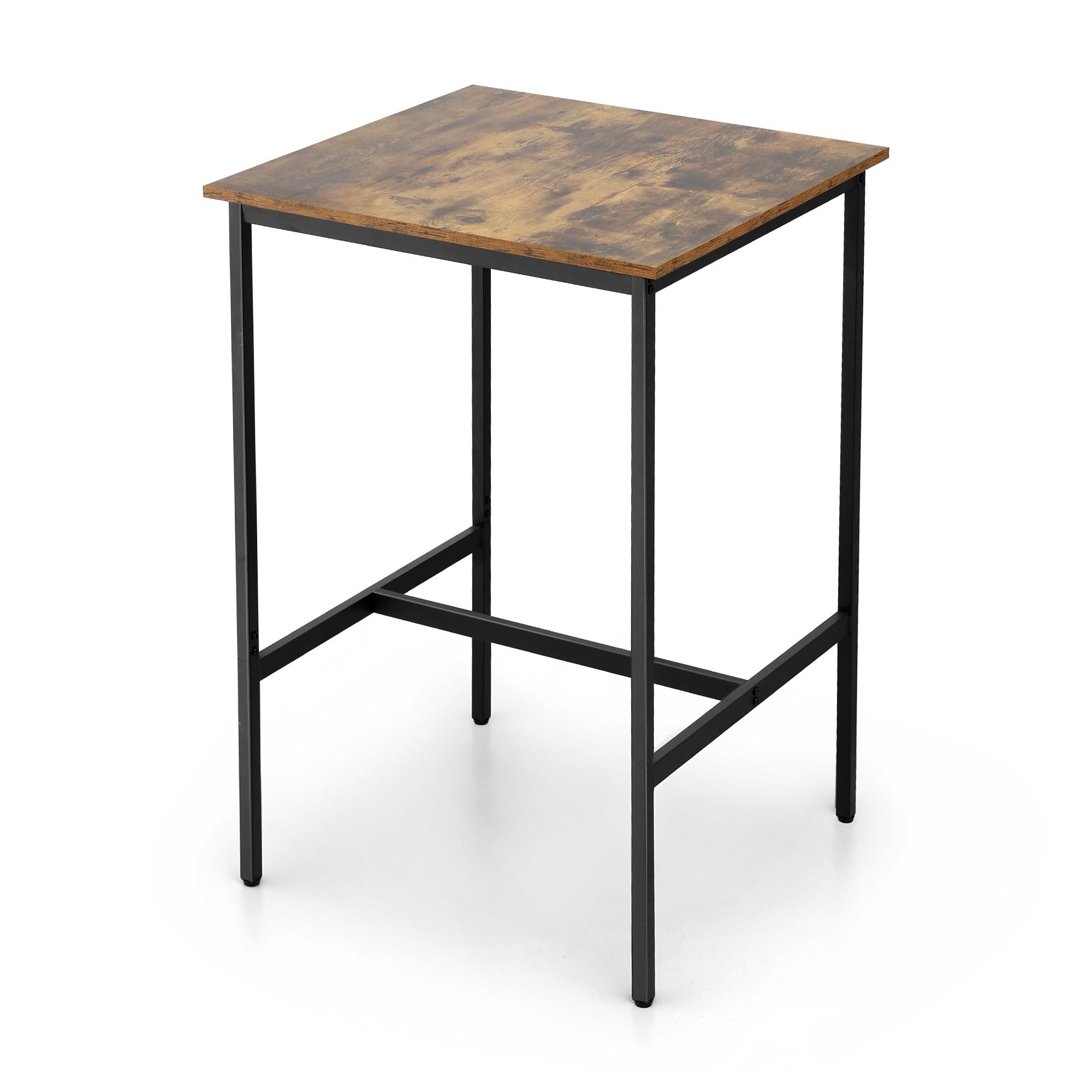 Artiss Vintage Bar Table 60x92cm Walnut