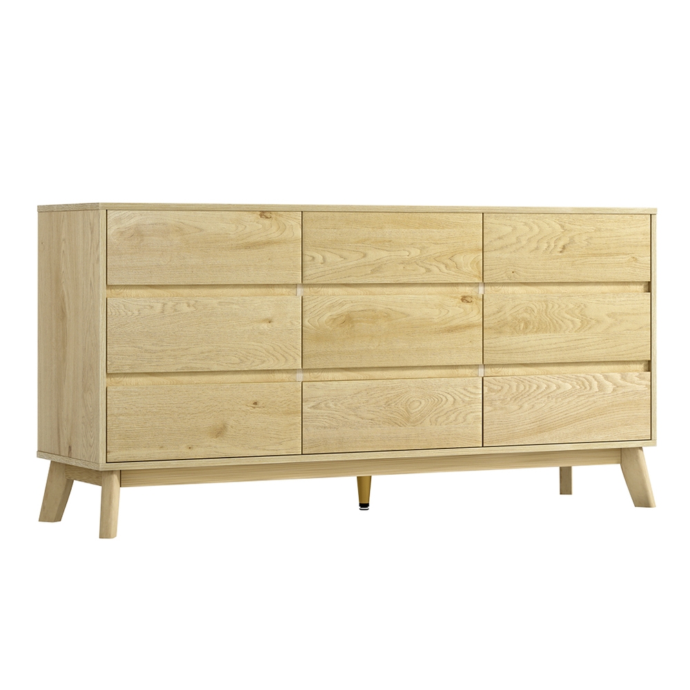 Artiss XAVI 9 Chest of Drawers Tallboy, Pine view 3