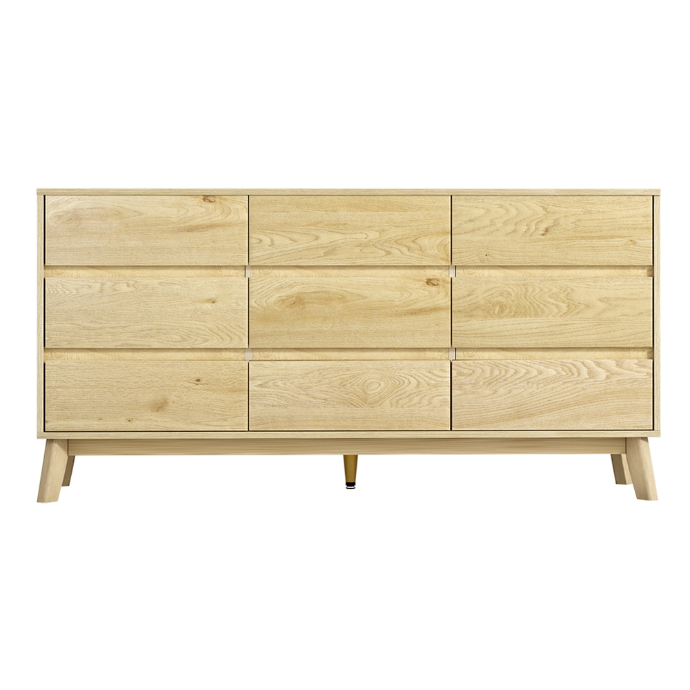 Artiss XAVI 9 Chest of Drawers Tallboy, Pine view 5