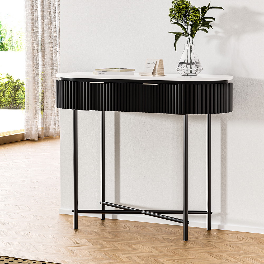 Artiss Romeo Console Table 2 Drawers 100cm