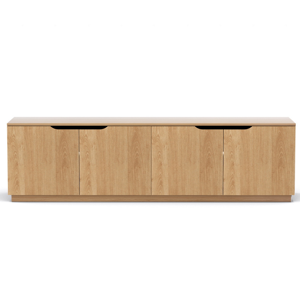 Artiss TV Unit Entertainment Storage Cabinet 180cm Pine view 4