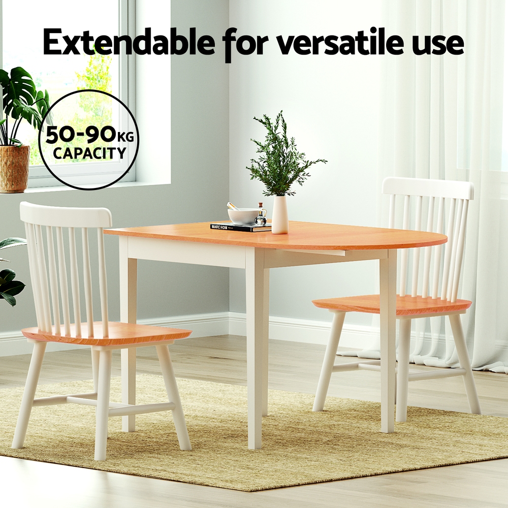 Artiss 1.1m Extendable Dining Table view 4