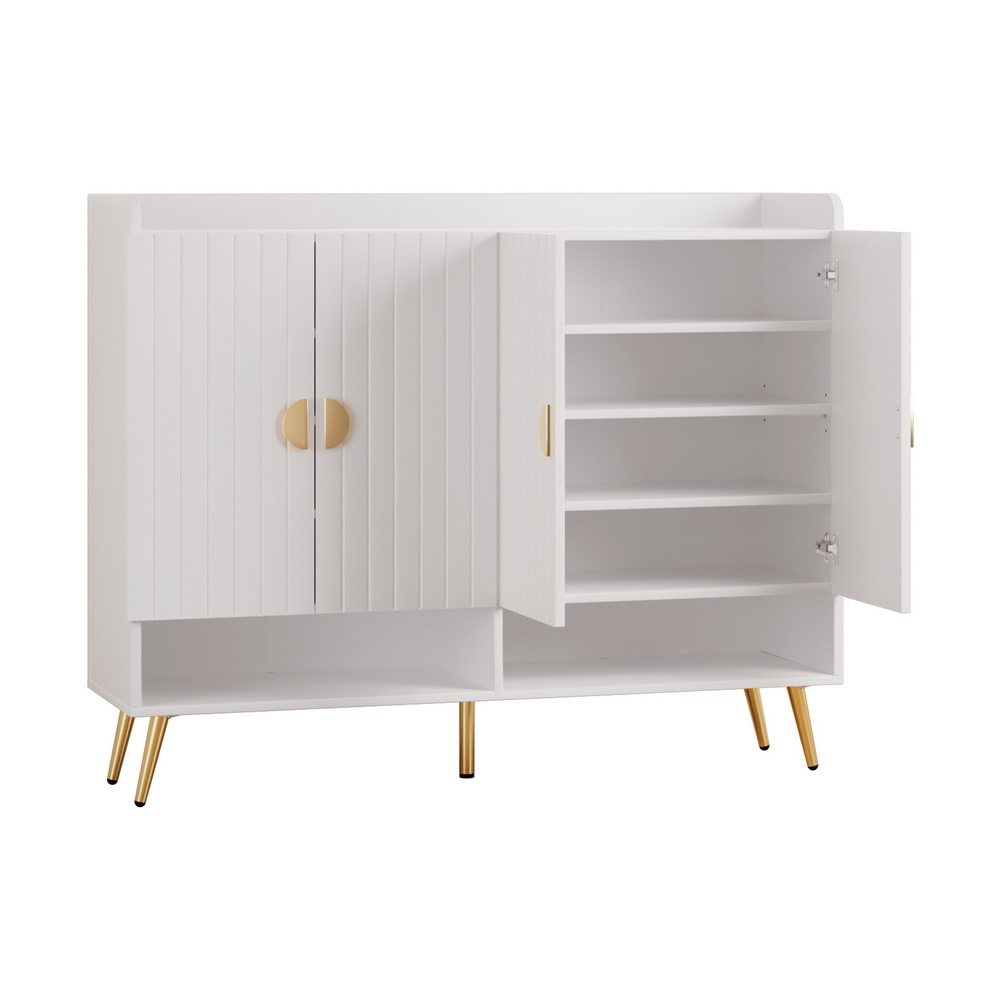 Artiss 5-Tier Shoe Rack Cabinet 30 Pairs White view 3