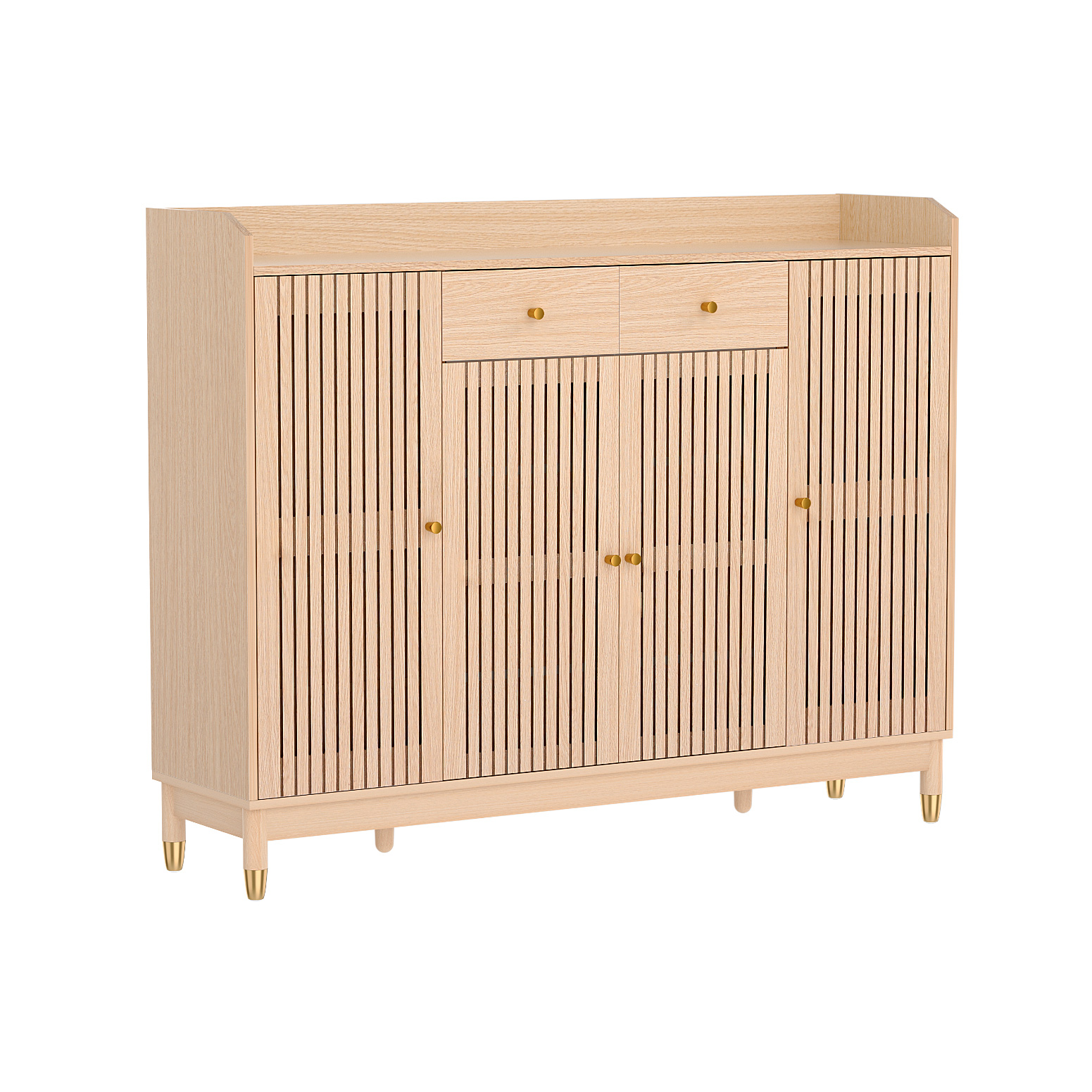Artiss Shoe Rack Cabinet with Shelves 26 Pairs Pine view 3