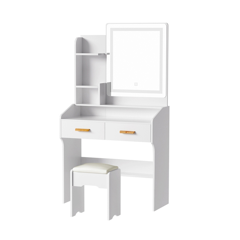 Artiss Doria Dressing Table Set with Stool, LED Strip Mirror view 3