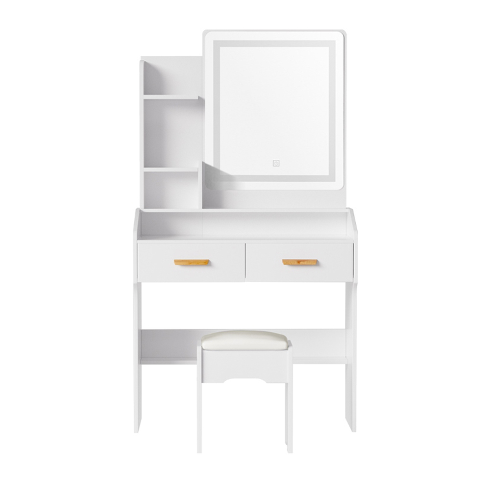 Artiss Doria Dressing Table Set with Stool, LED Strip Mirror view 5