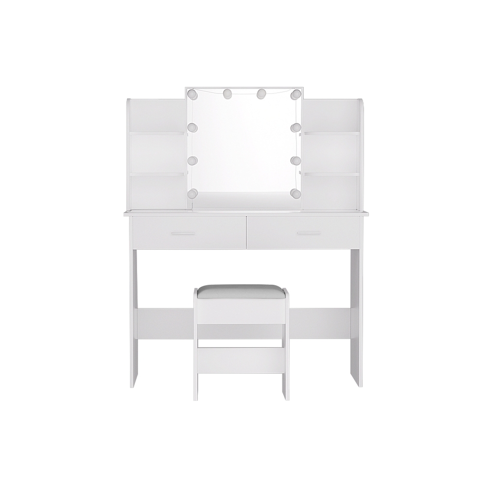 Artiss Dulcea Dressing Table Set with Stool, 10 LED Bulbs view 3