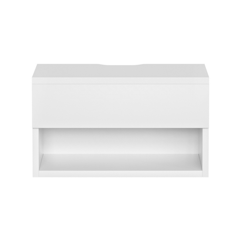 Artiss Floating Bedside Table Nightstand, White view 3