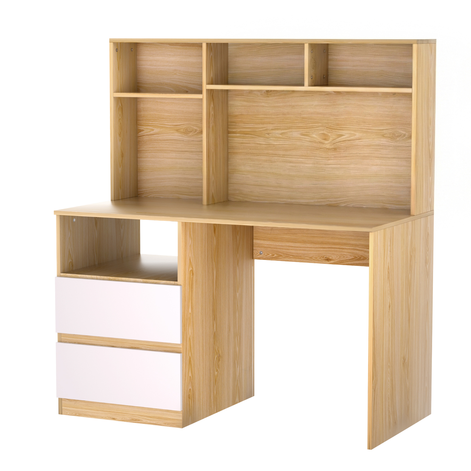 Artiss Computer Desk with Bookshelf and Sliding Drawer