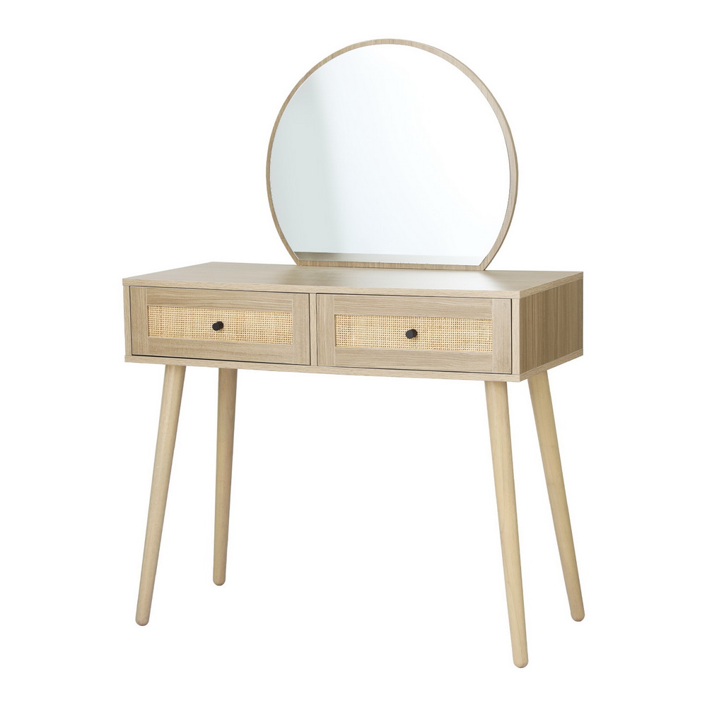 Artiss Rattan Dressing Table Set Frances view 3