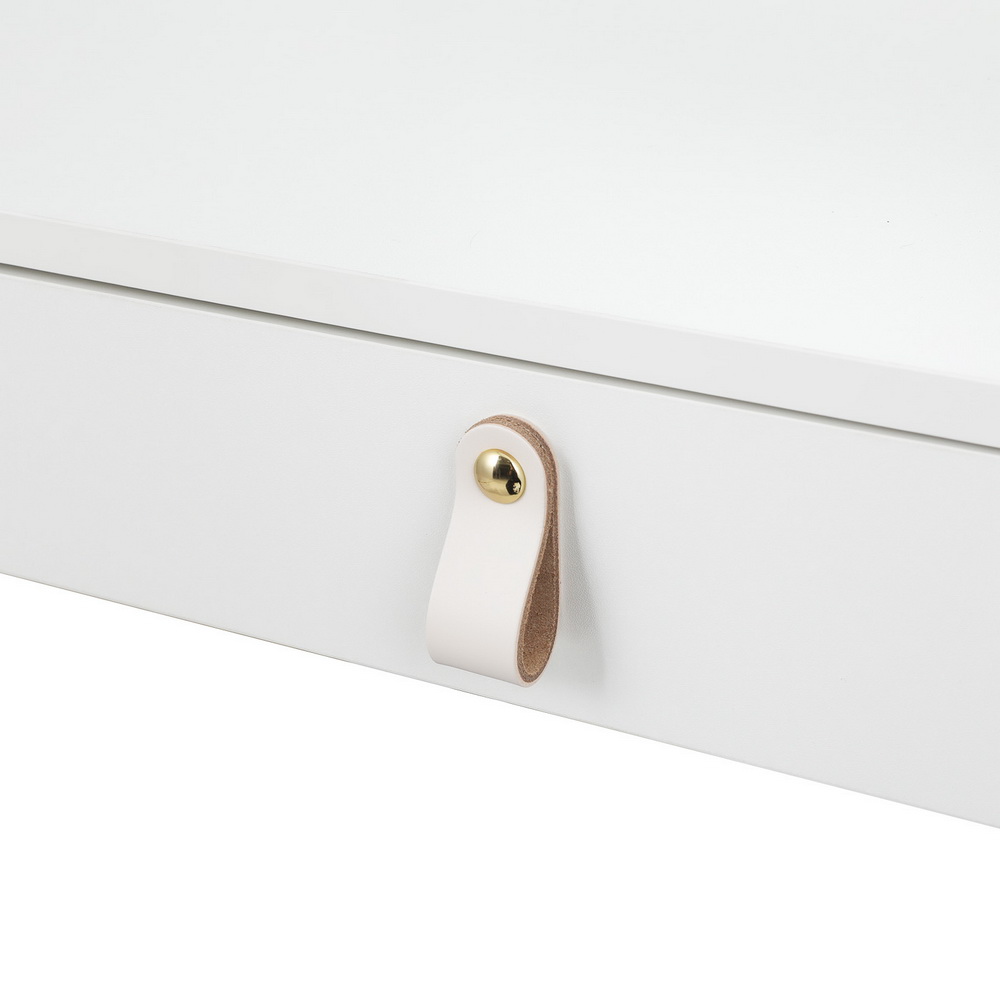 Artiss Daphne Wall-Mounted LED Dressing Table, White view 4