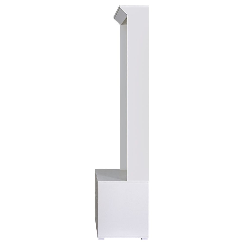 Artiss Hall Tree Coat Rack Shoe Cabinet 180cm White view 4