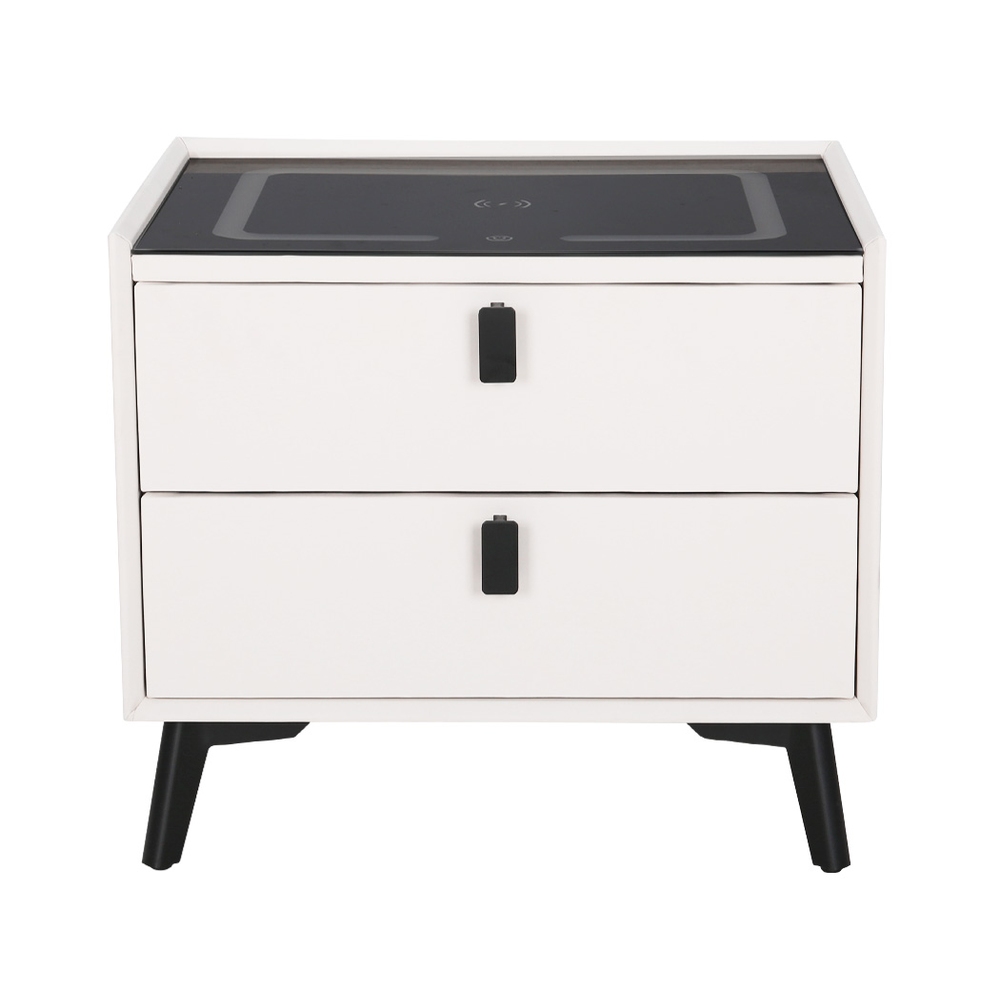 Artiss Aika Smart Bedside Table with Wireless Charging and LED view 3