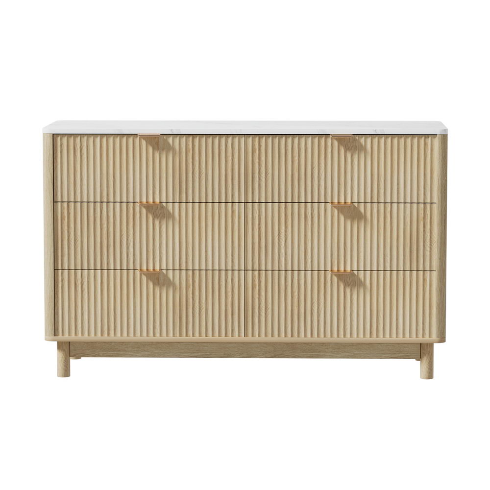 Artiss 6 Chest of Drawers Dresser Pine view 4