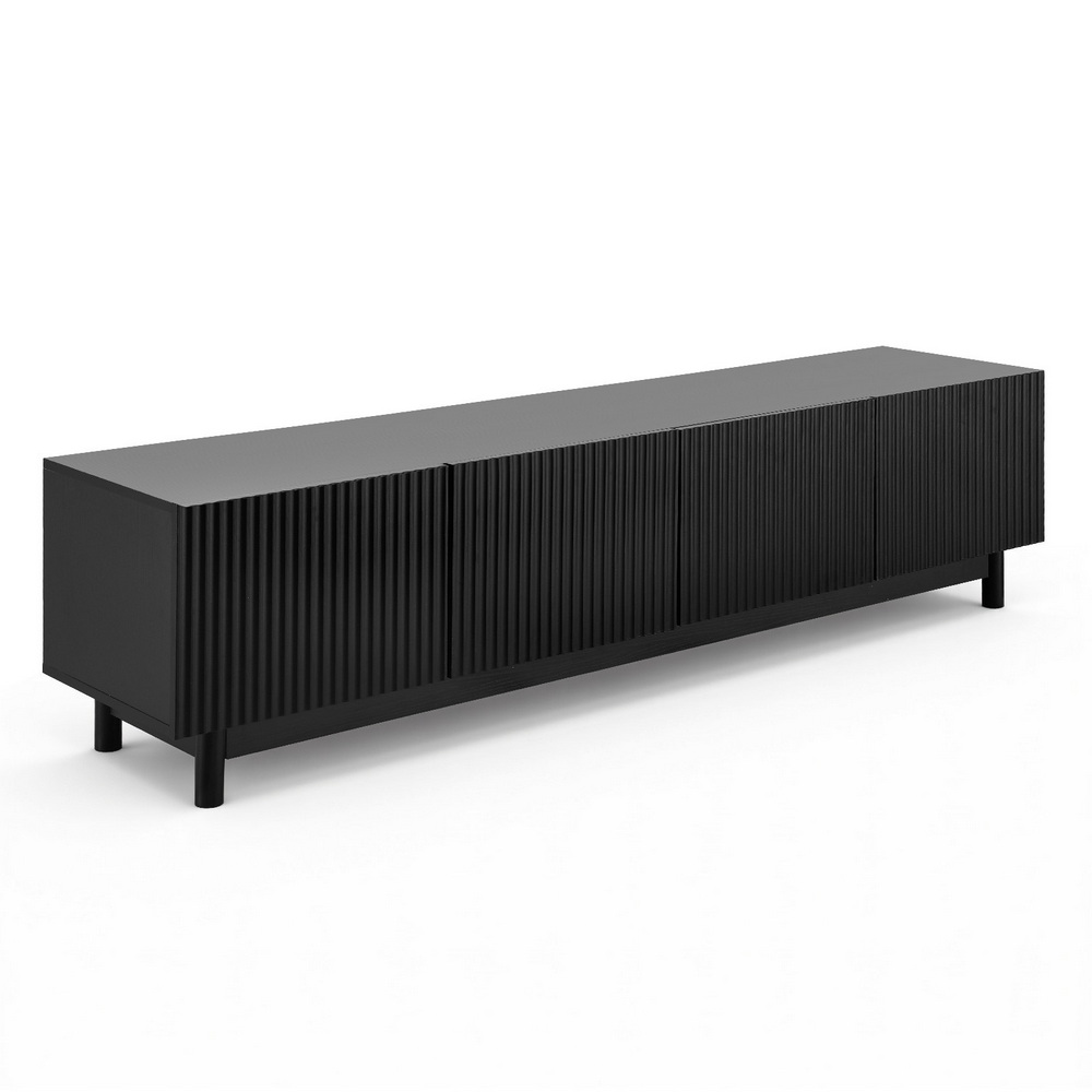 Artiss TV Unit Entertainment Storage Cabinet 180cm Black view 4