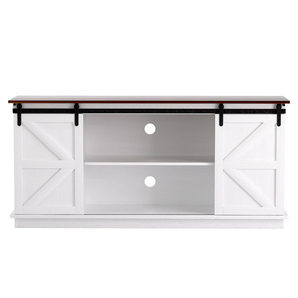 Artiss 150cm Rustic Buffet Sideboard with Barn Doors White view 4