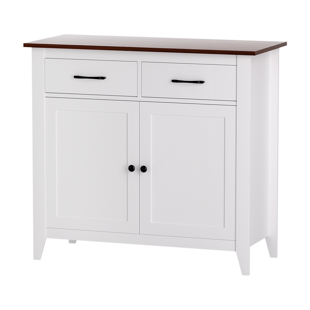 Artiss Hallway Buffet Sideboard with 2 Drawers White