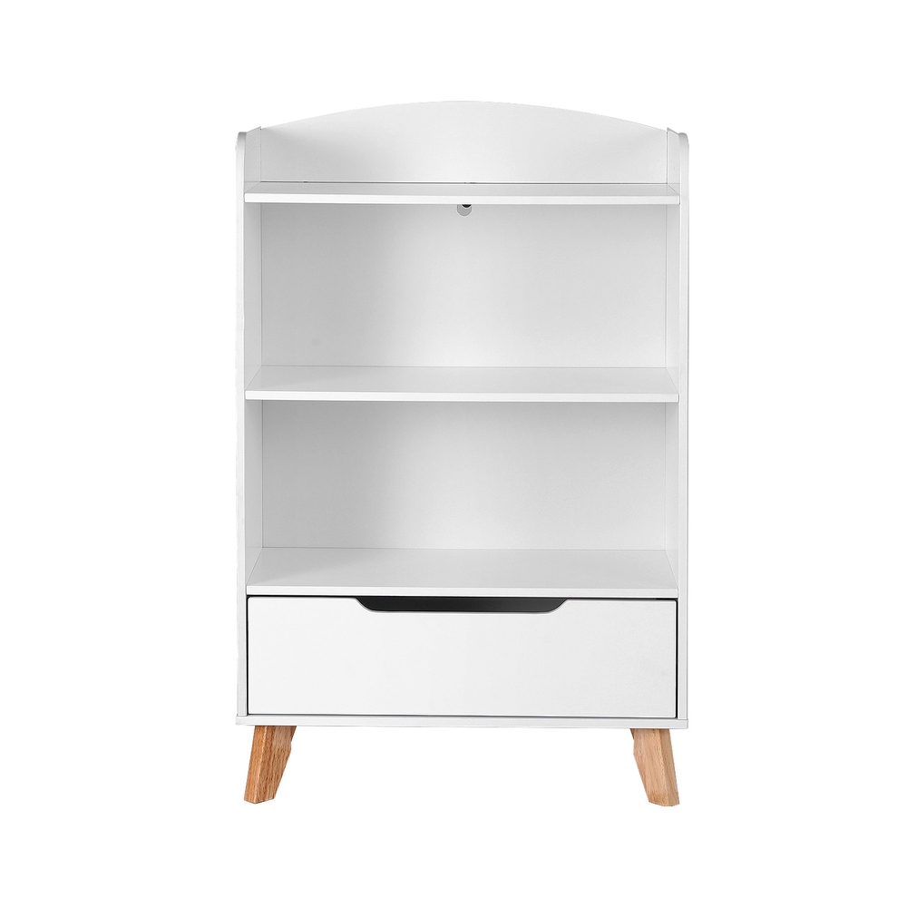 Keezi Kids Bookshelf 3 Tiers Storage with Drawer view 5