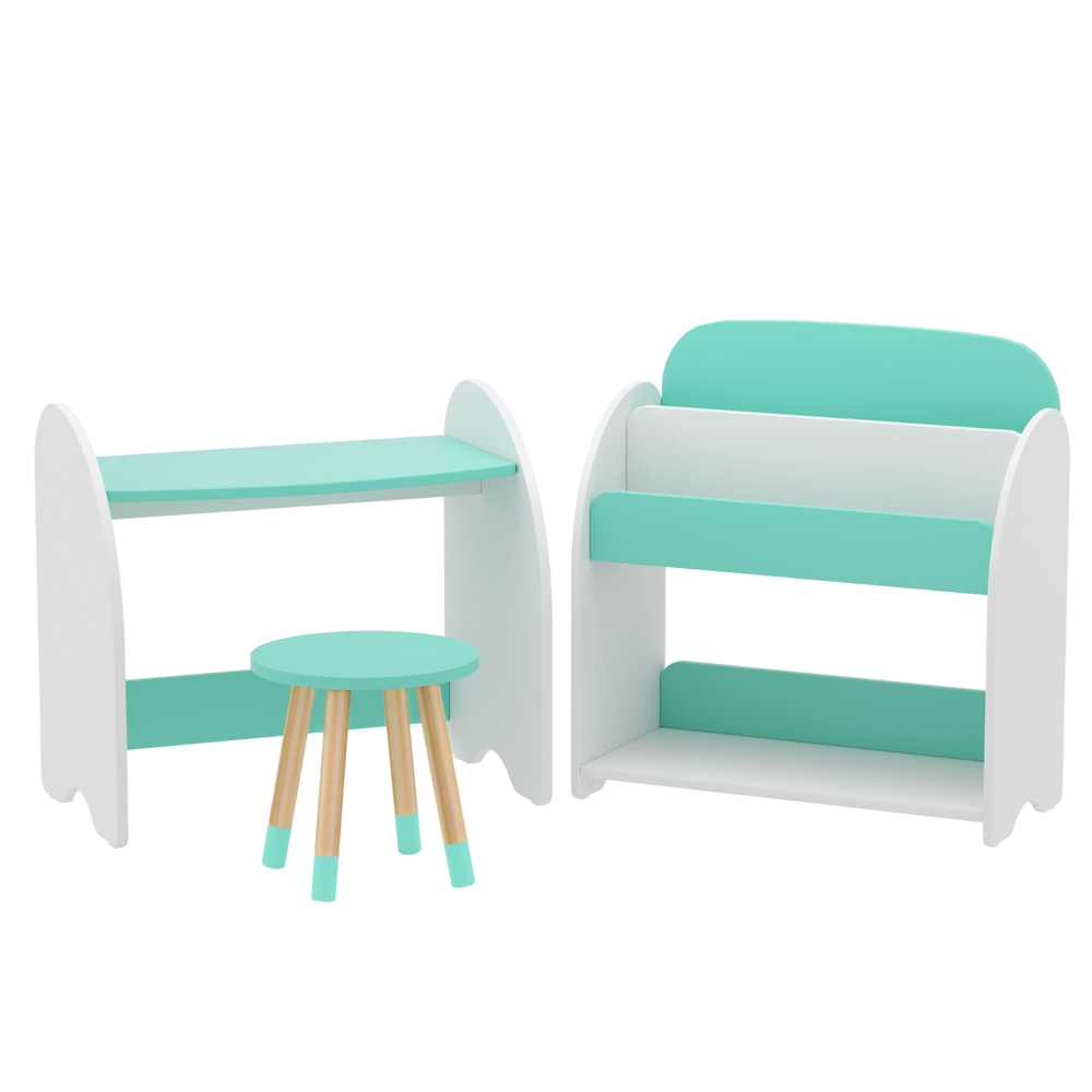 Keezi Kids Bookshelf Desk and Chair Set