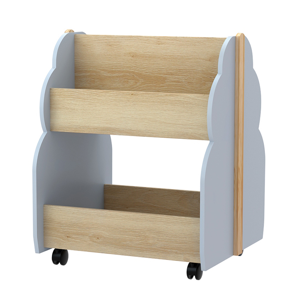 Keezi Kids Bookshelf Double-Sided Bookcase Display Shelf