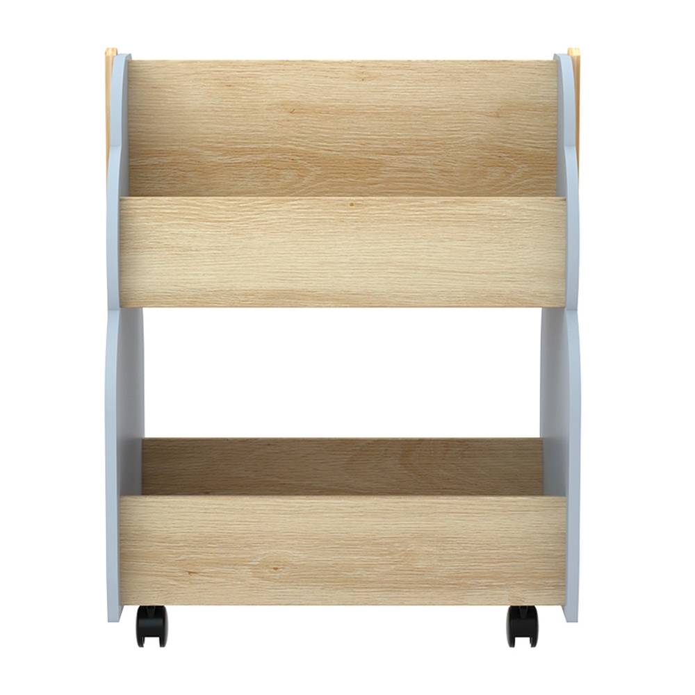Keezi Kids Bookshelf Double-Sided Bookcase Display Shelf view 3