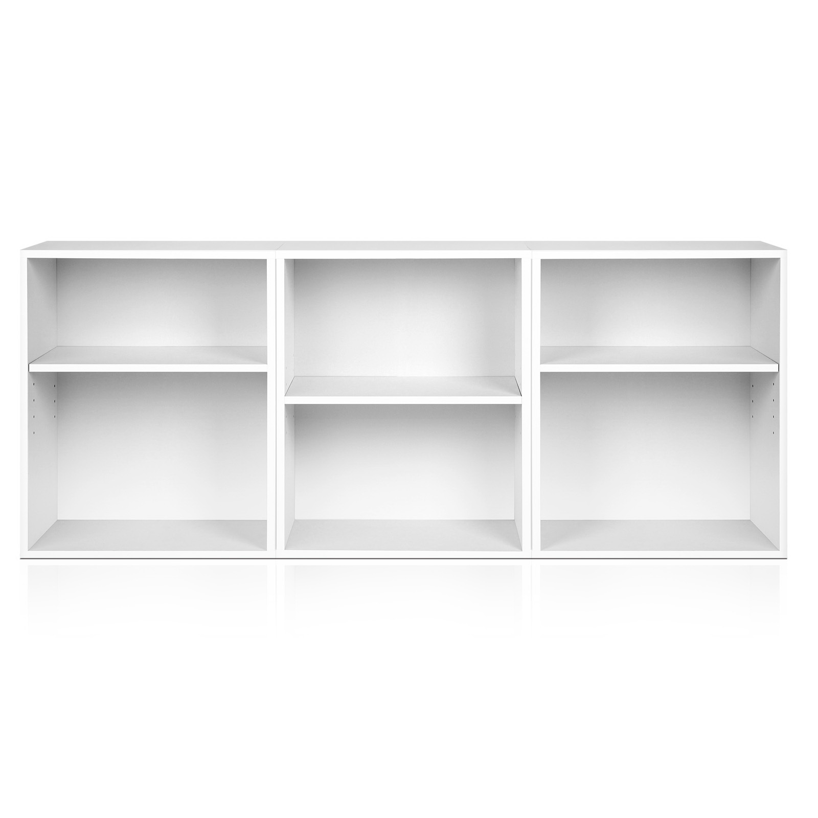 Artiss Vena Bookshelf Set of 3 White view 3