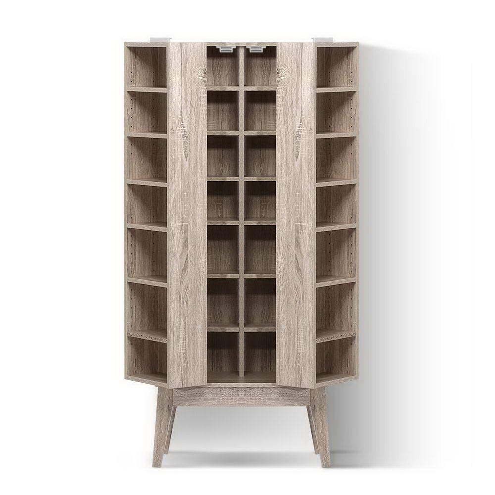 Artiss Berg CD Storage Rack Oak view 5