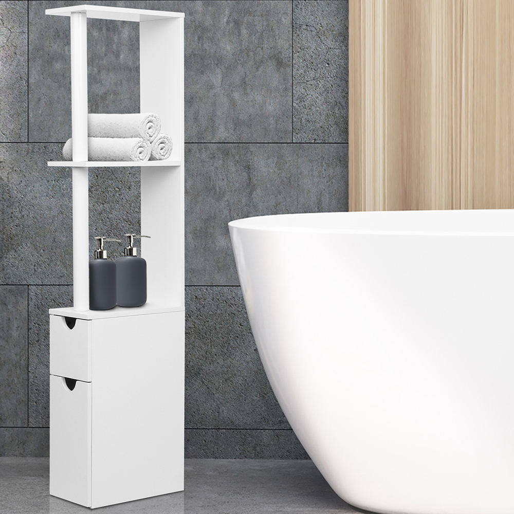 Artiss Bathroom Cabinet Storage Shelf 118cm White