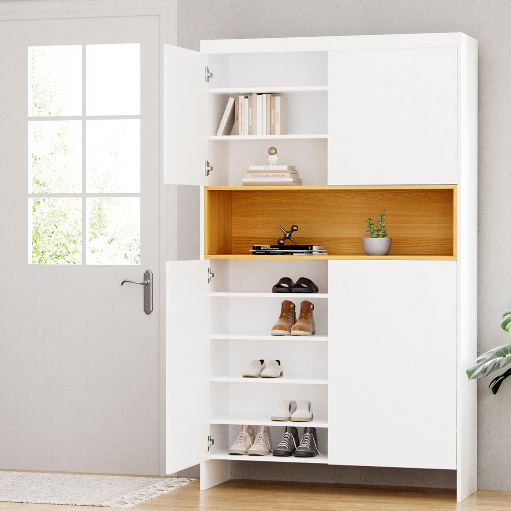 Artiss Shoe Rack Storage Cabinet 9-Tier White