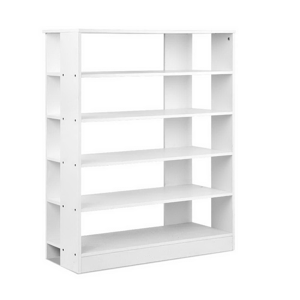 Artiss 6-Tier Shoe Rack Cabinet 30 Pairs White view 3