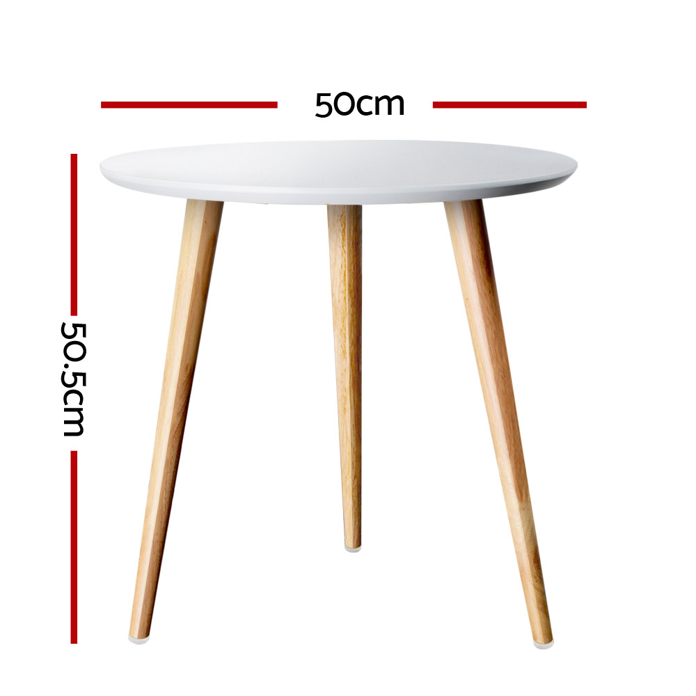 Artiss Callix Round Coffee Table 50cm view 2