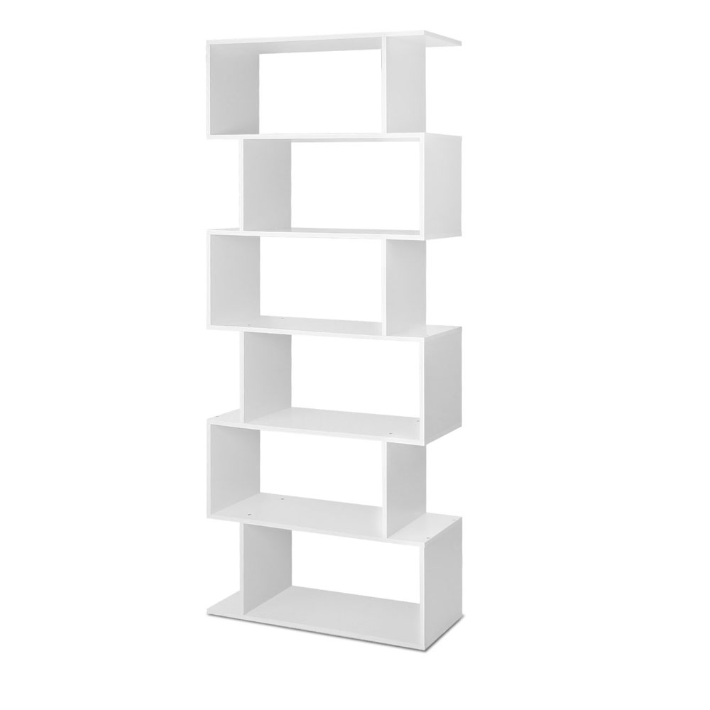 Artiss Riva 6-Tier Bookshelf in 2 Colours view 3