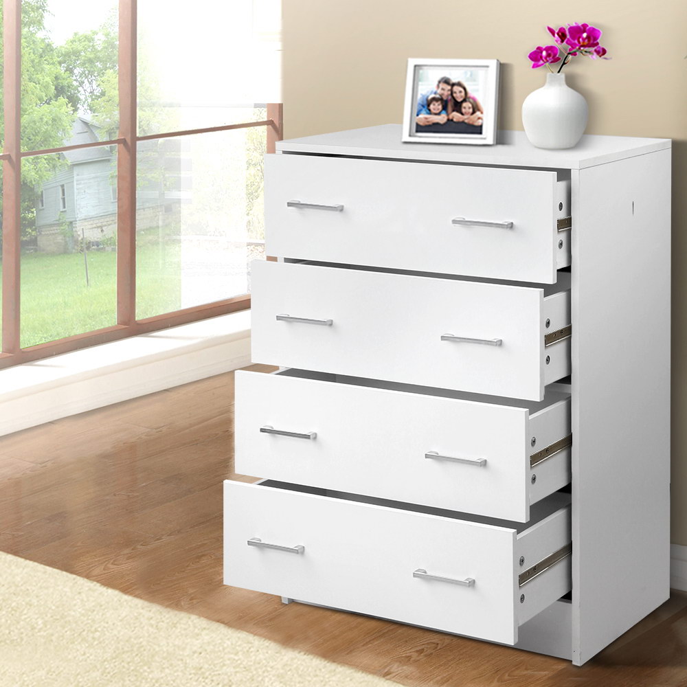 Artiss ANDES 4 Chest of Drawers, White