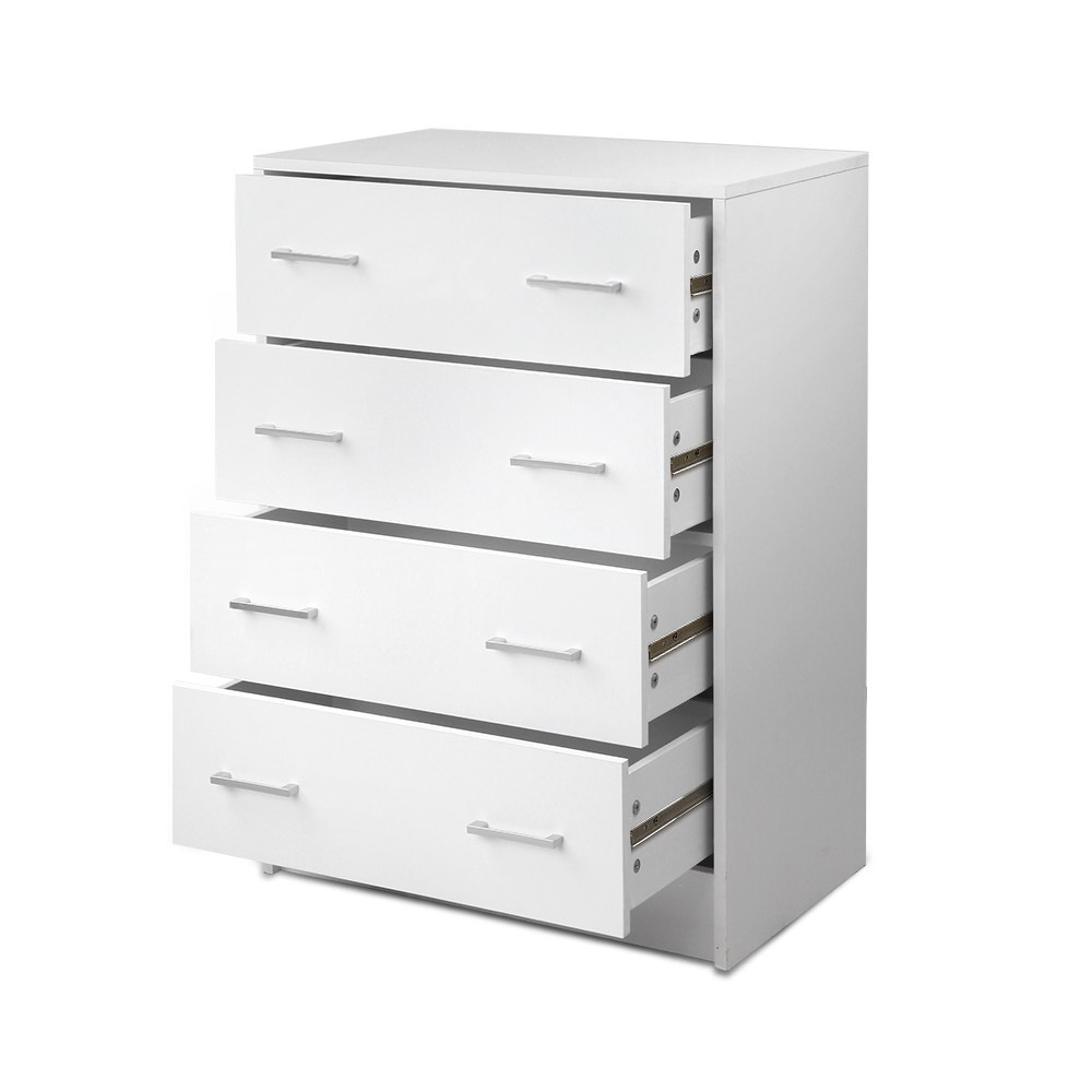 Artiss ANDES 4 Chest of Drawers, White view 3