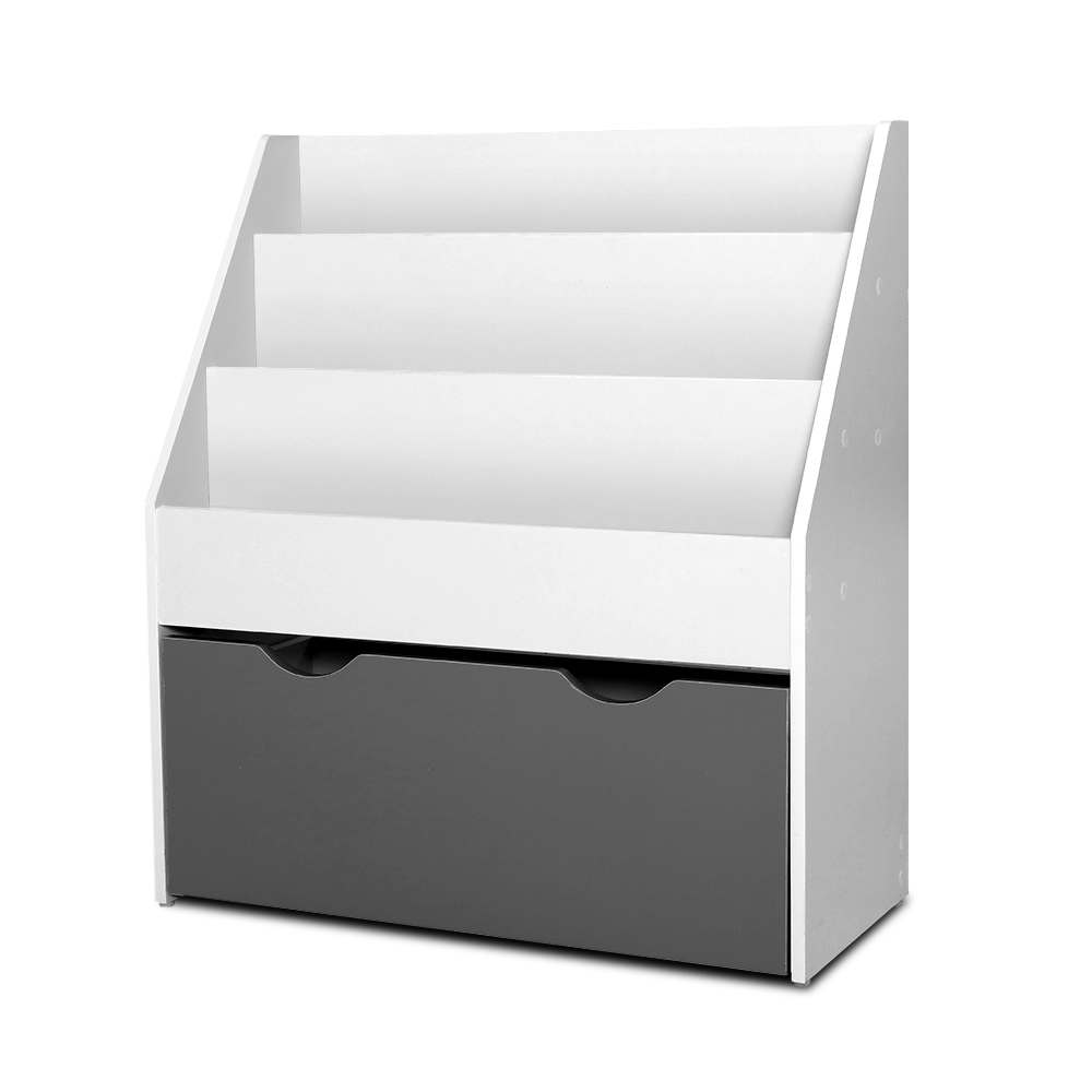 Keezi 3-Tier Kids Bookshelf with Magazine Rack