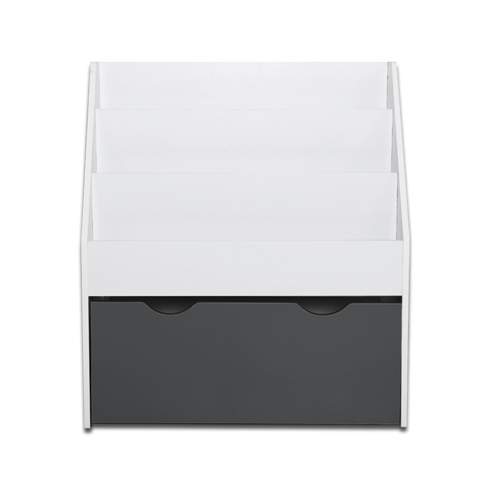 Keezi 3-Tier Kids Bookshelf with Magazine Rack view 3