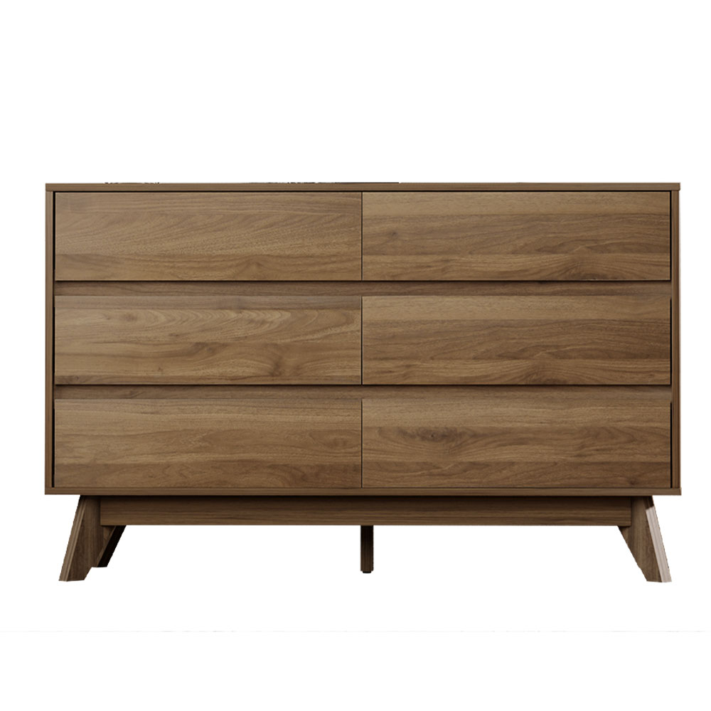 Artiss XAVI 6 Chest of Drawers, Walnut view 5