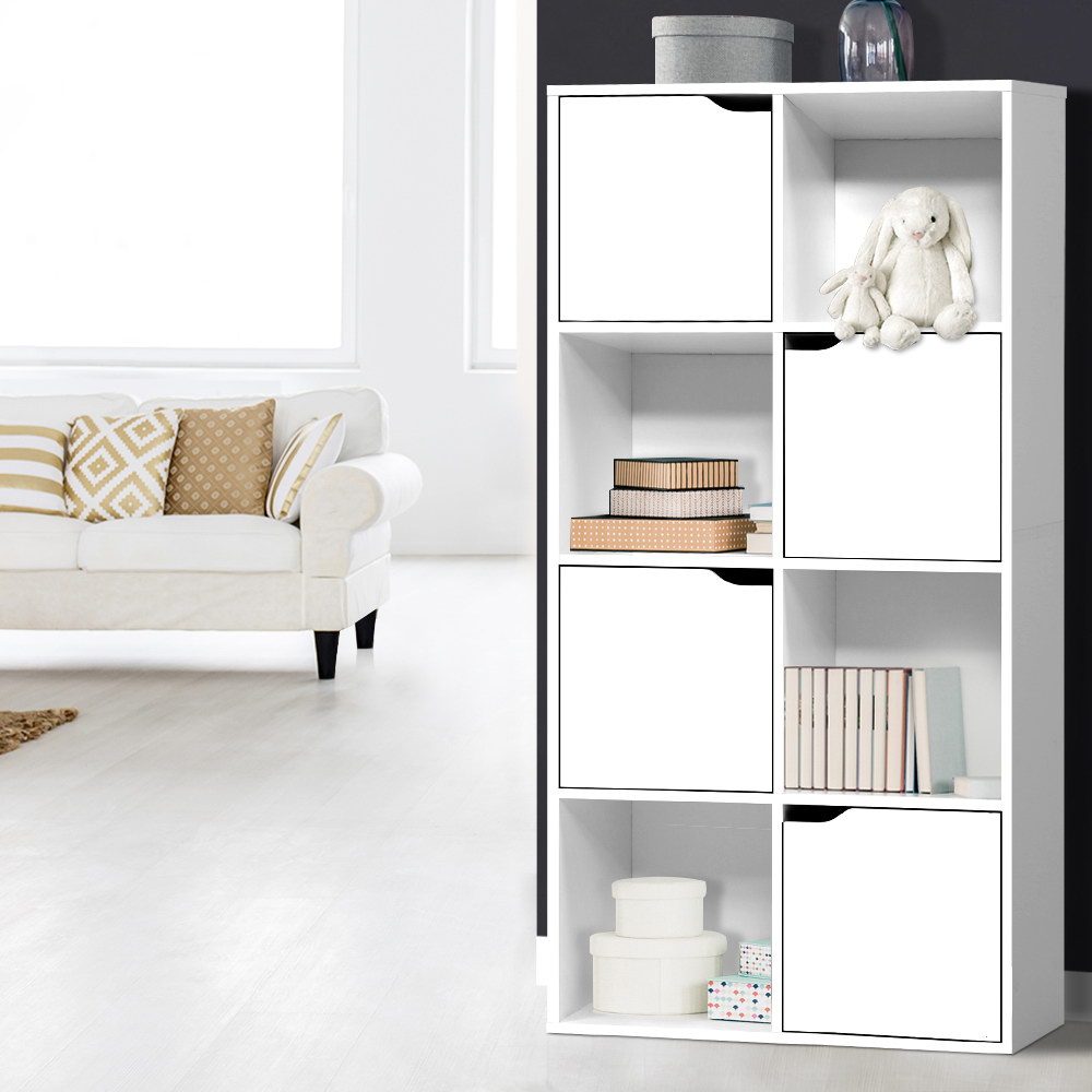 Artiss Dana 8-Cube Bookshelf White